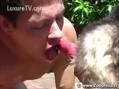 Cock hungry fellow engulfing on an brute knob